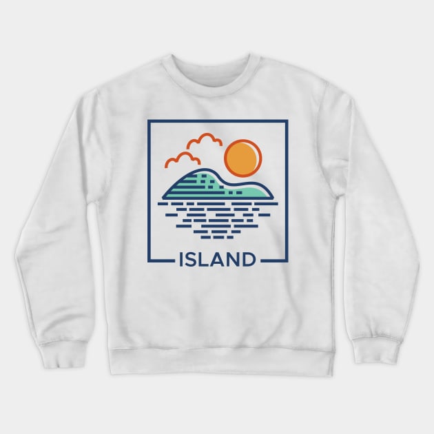 Island Crewneck Sweatshirt by Design Anbay